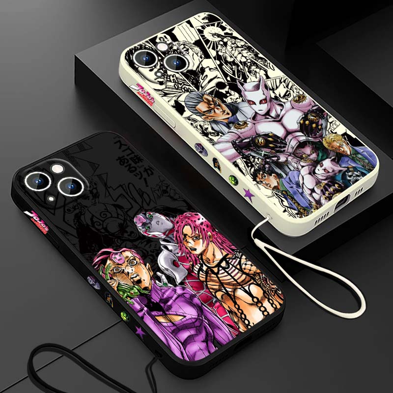 Phone Cases Anime - Coque de téléphone liquide avec cordon