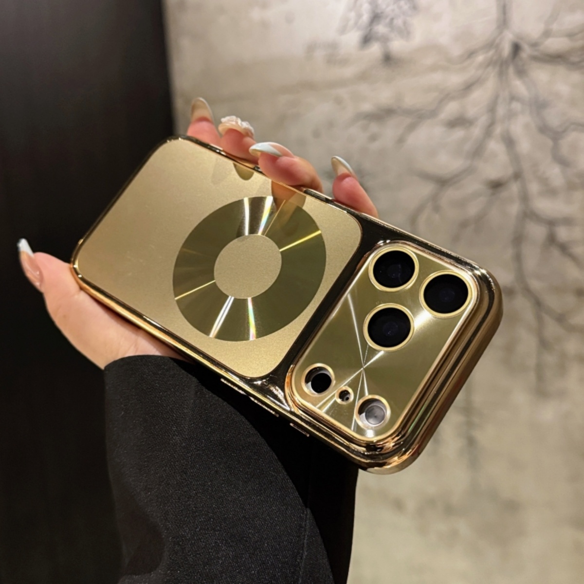 Luxury Plating Case - Étui magnétique de luxe brillant pour