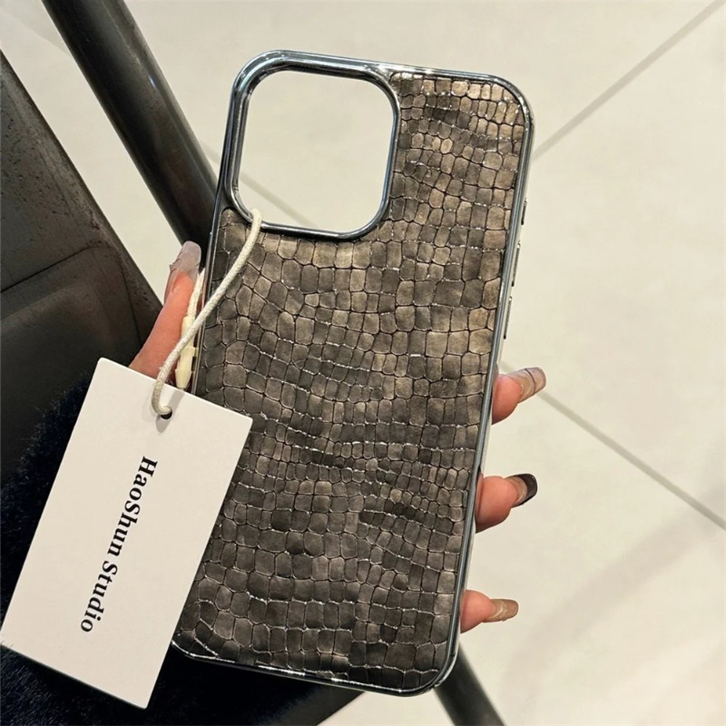 Luxury Plating Case - Étui de luxe brillant à motif