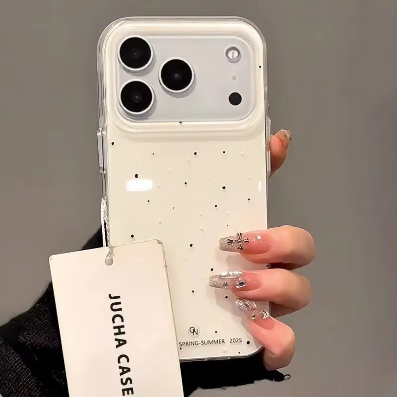 Phone Cases Polka Dot - Coque de téléphone simple style coréen