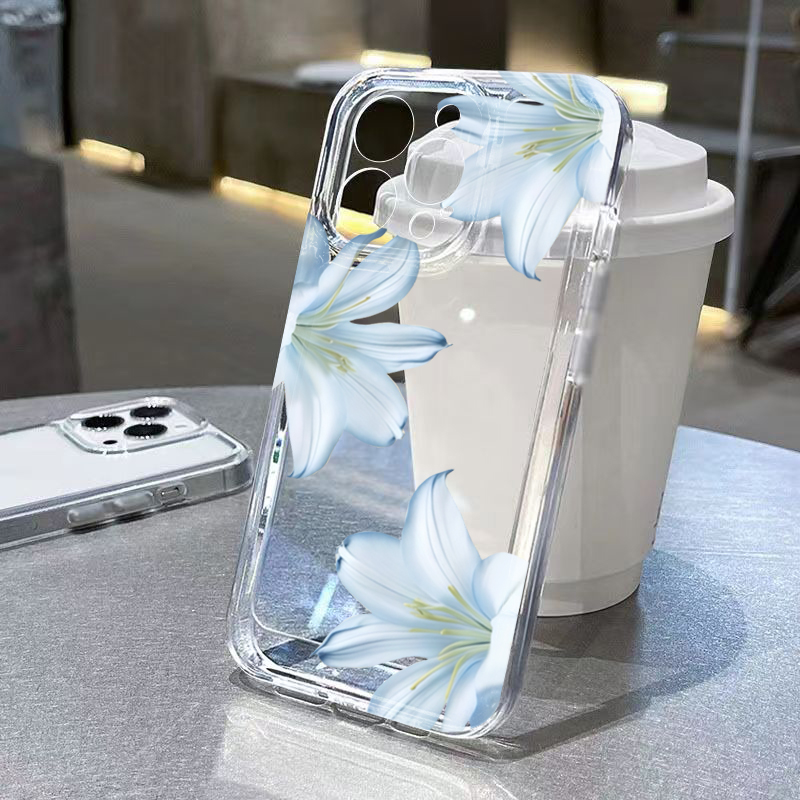 Phone Cases For Iphone 16 - Coque de téléphone transparente élégante motif