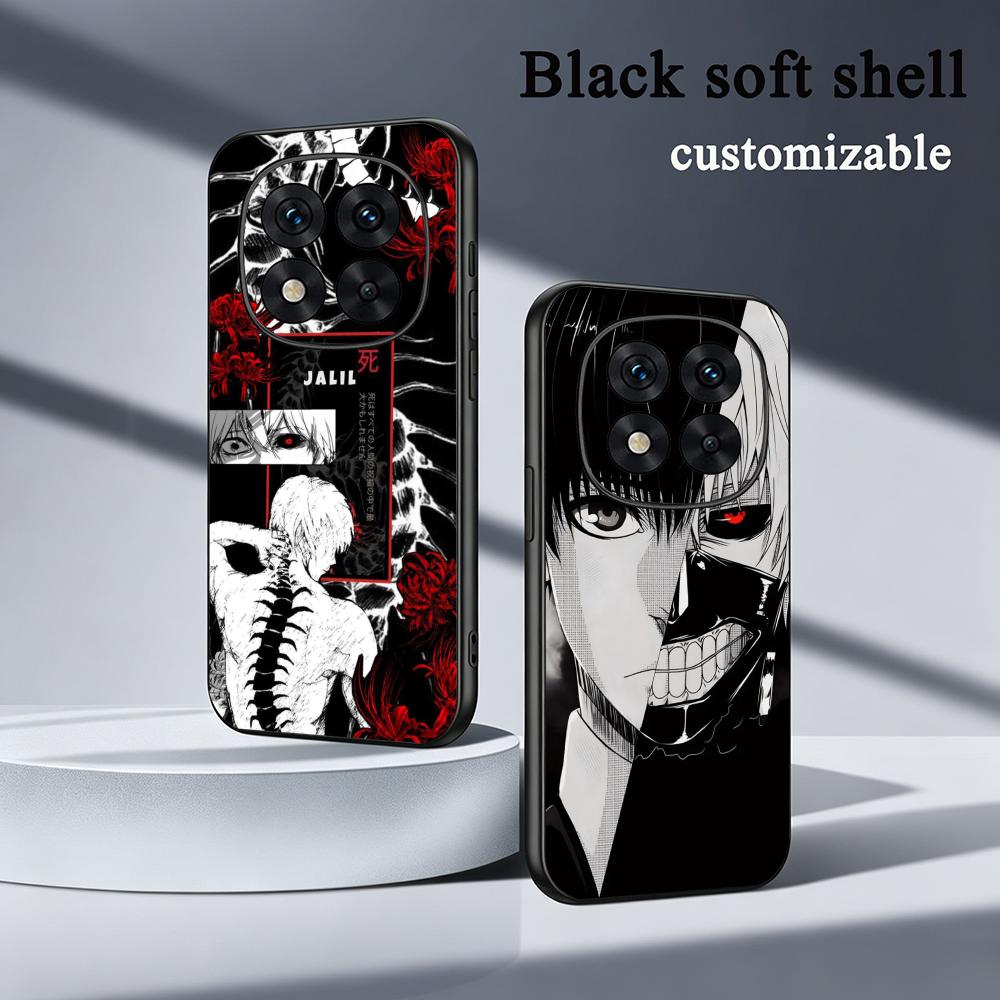 Phone Cases Anime - Coque de téléphone noire souple avec