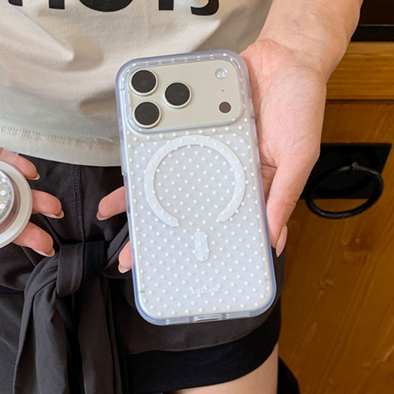 Phone Cases Polka Dot - Coque de téléphone givrée magnétique Magsafe