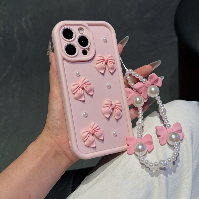Coque de téléphone rose avec c - Phone Cases With Charms avis et prix