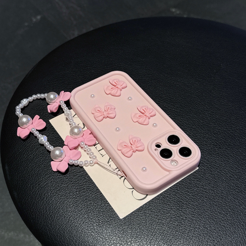 Coque de téléphone rose avec c - Phone Cases With Charms avis et prix