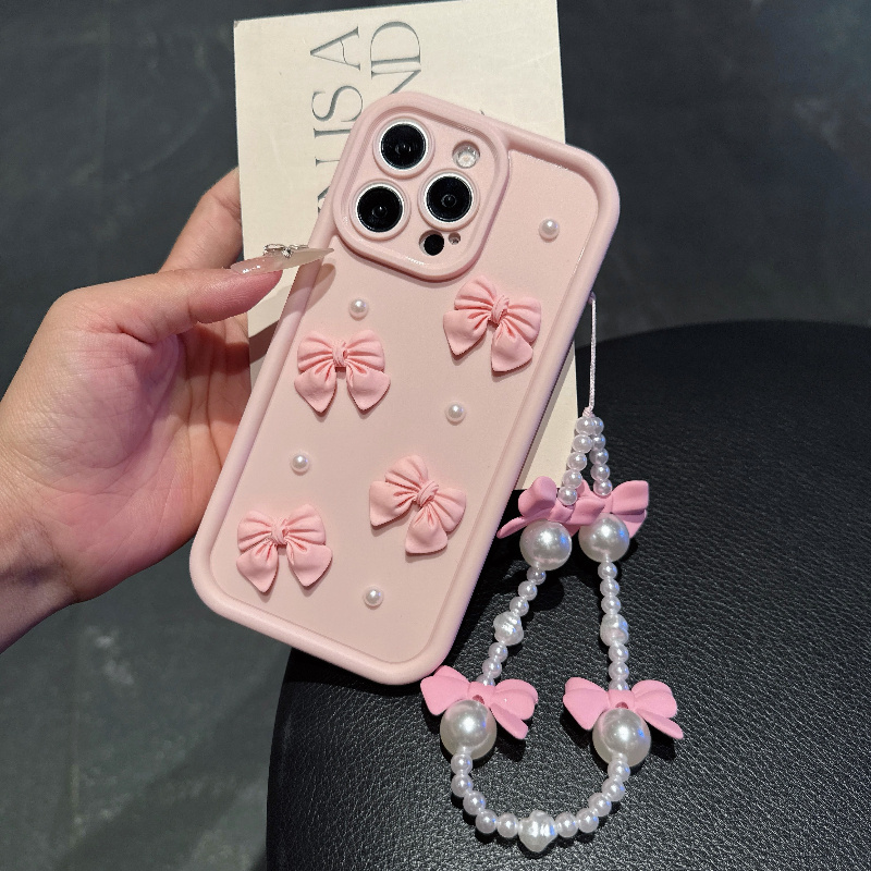 Coque de téléphone rose avec c - Phone Cases With Charms avis et prix