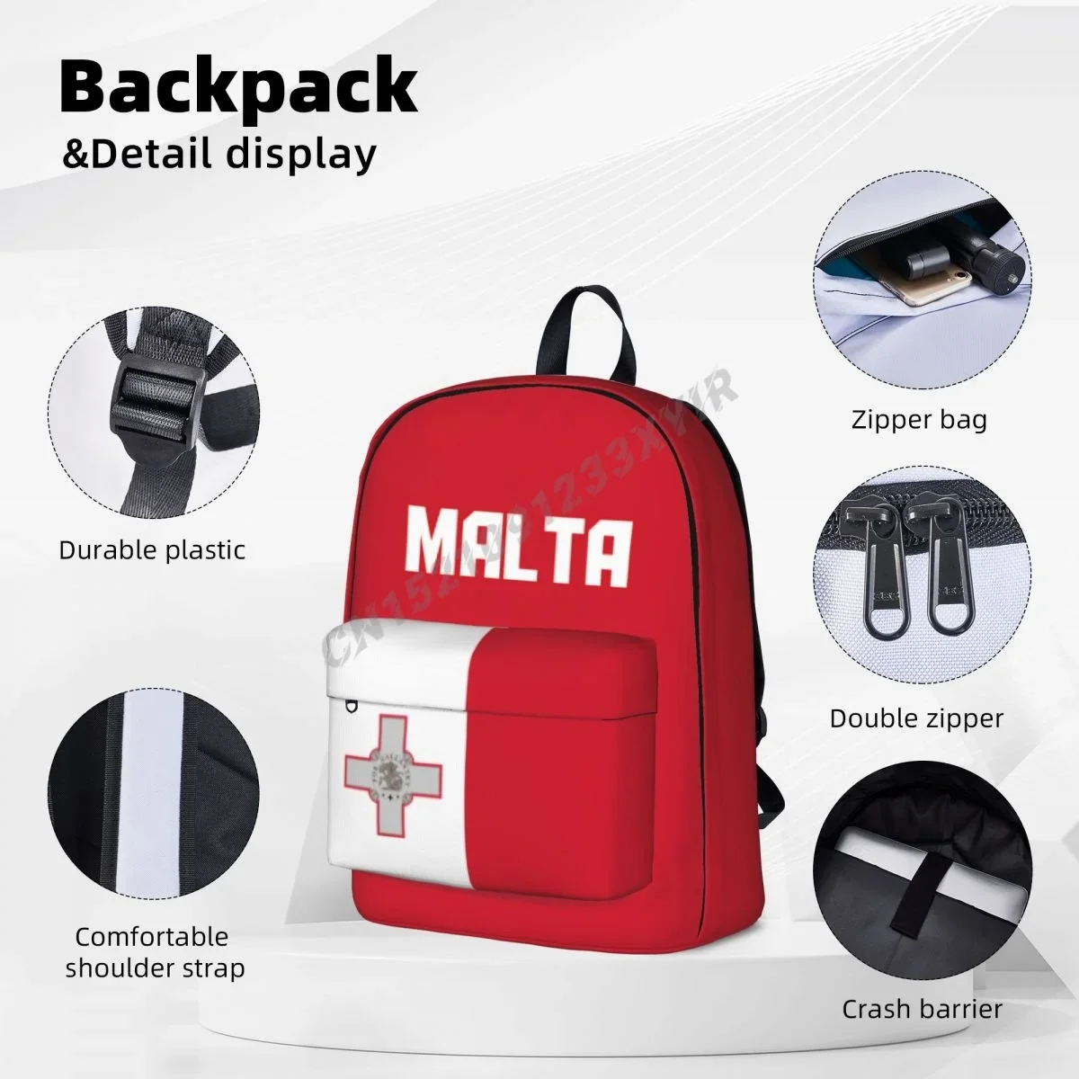 Sac à dos unisexe personnalisé - Phone Cases Malta avis et prix