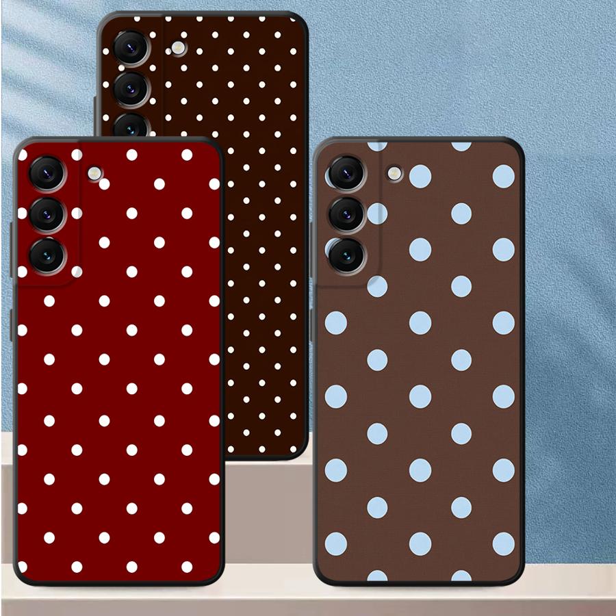 Étui rétro à pois pour Samsung - Phone Cases Polka Dot avis et prix